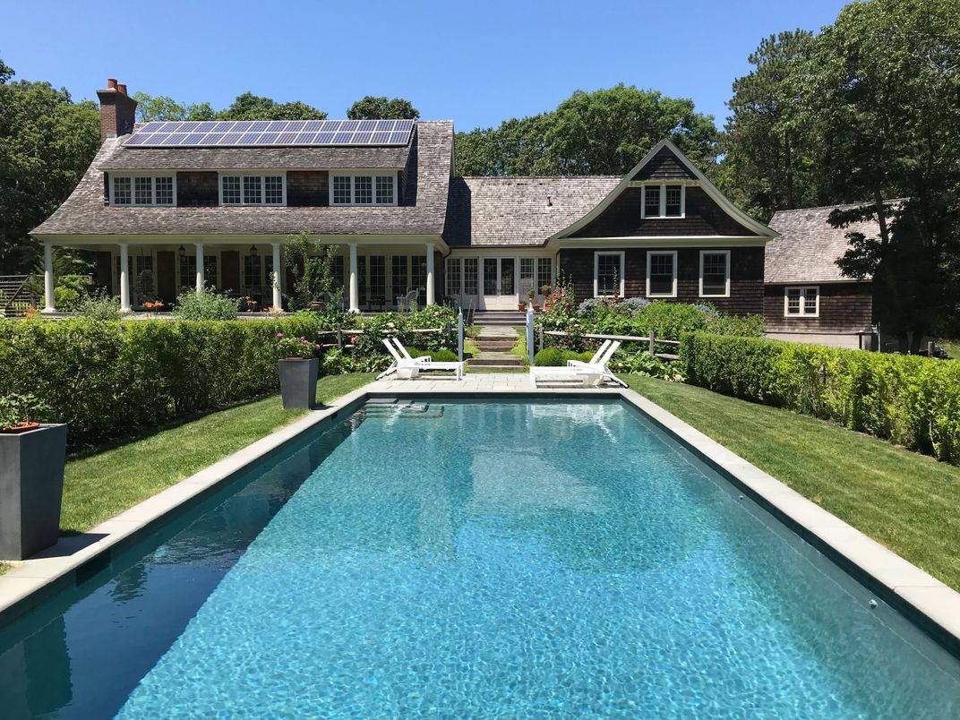 Exterior, Pool, Solar Panels