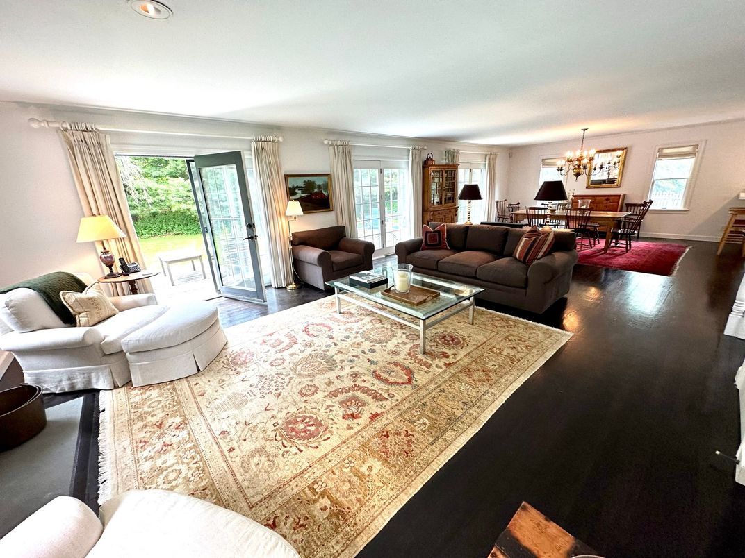 Chandelier, Dining room, Interior, Living room, Recessed Lighting, Wood Texture Flooring