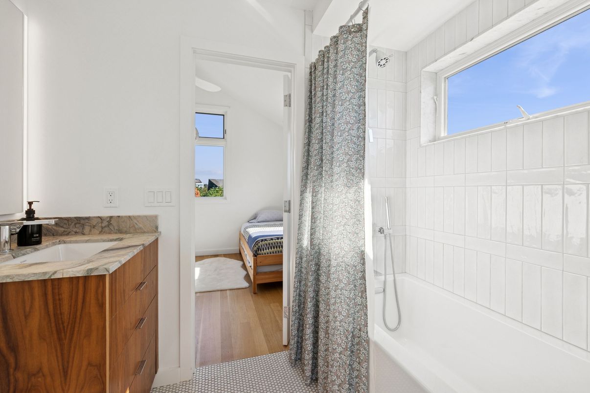 Bathroom, Interior, Wood Texture Flooring