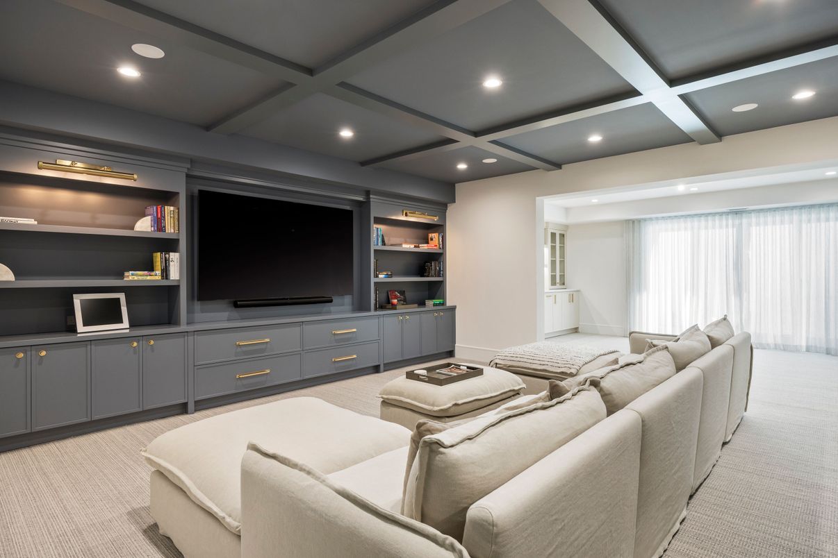 Interior, Living room, Recessed Lighting