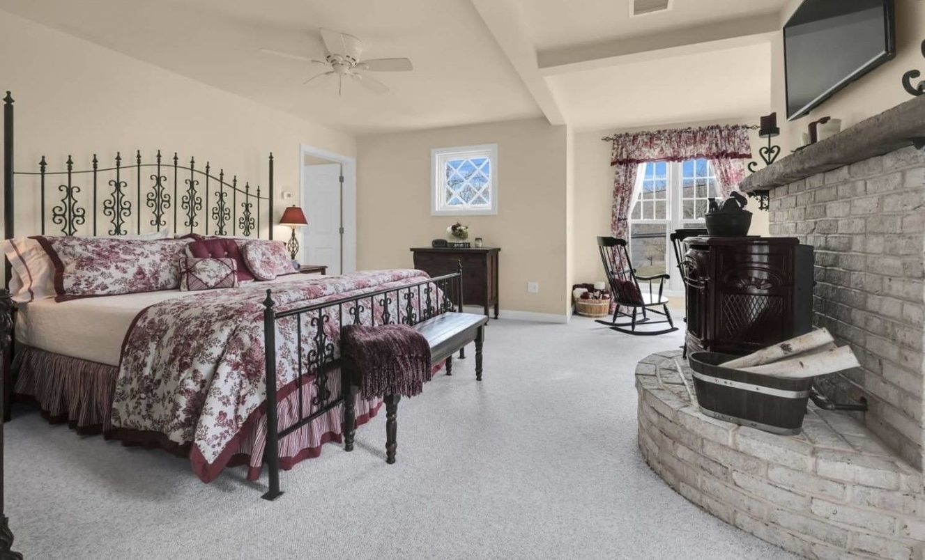 Bedroom, Interior, Stone Walls