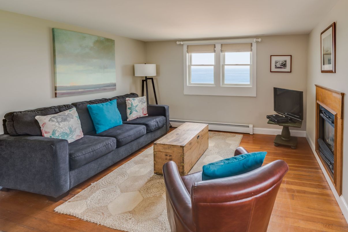 Fireplace, Interior, Living room, Water, Wood Texture Flooring