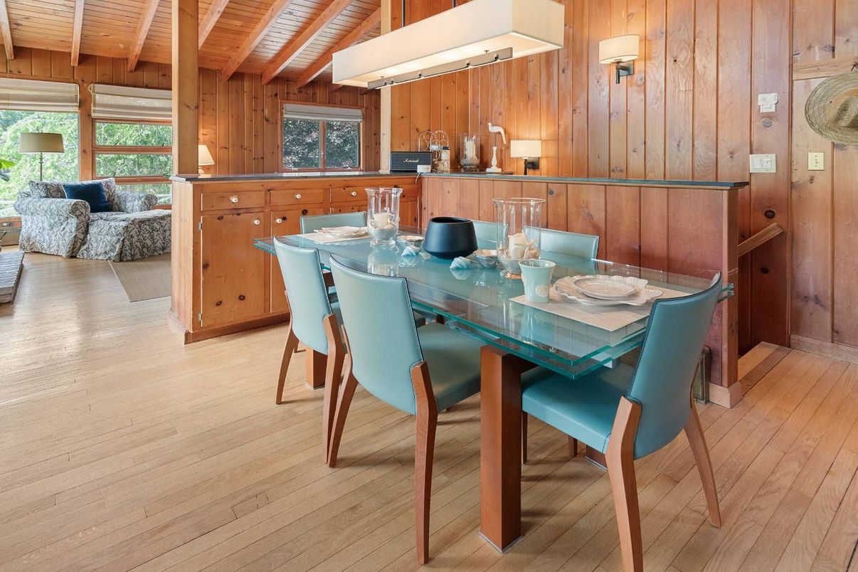 Dining room, Interior, Wooden Beams, Wooden Ceilings, Wood Texture Flooring, Wooden Walls