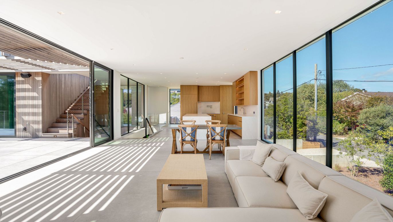 Dining room, Interior, Kitchen, Living room, Recessed Lighting