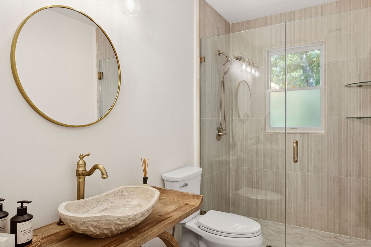 Bathroom, Glass Shower, Interior