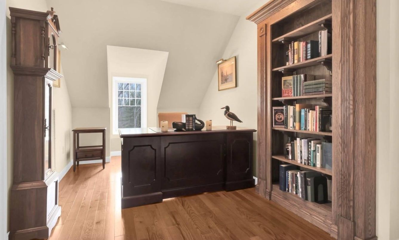 Home Office, Interior, Wood Texture Flooring