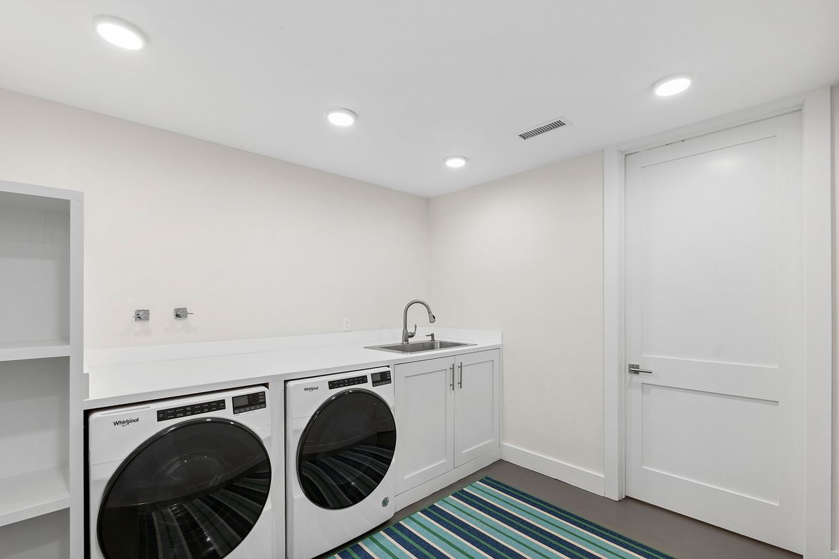 Interior, Recessed Lighting, Washer