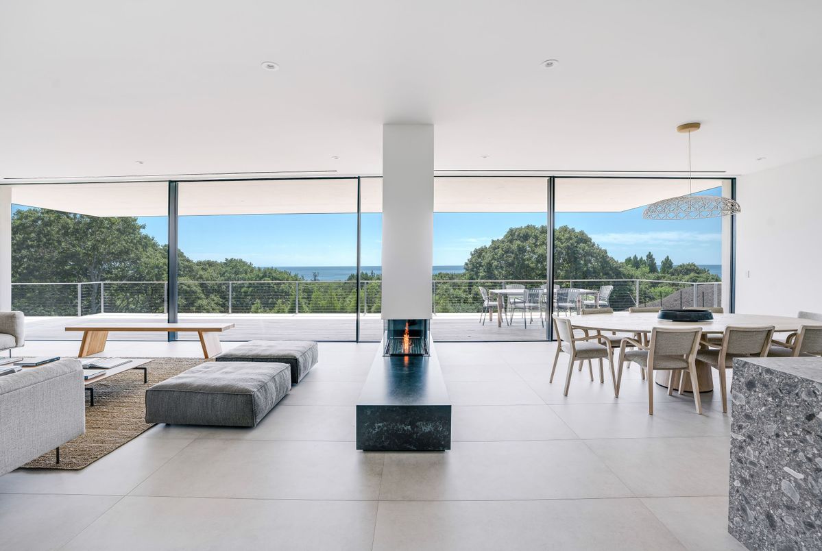 Dining room, Interior, Recessed Lighting, Water
