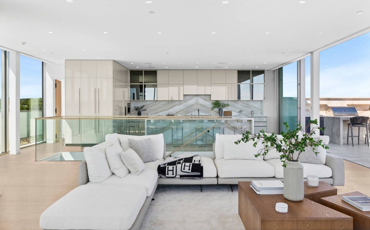 Interior, Kitchen, Living room, Recessed Lighting