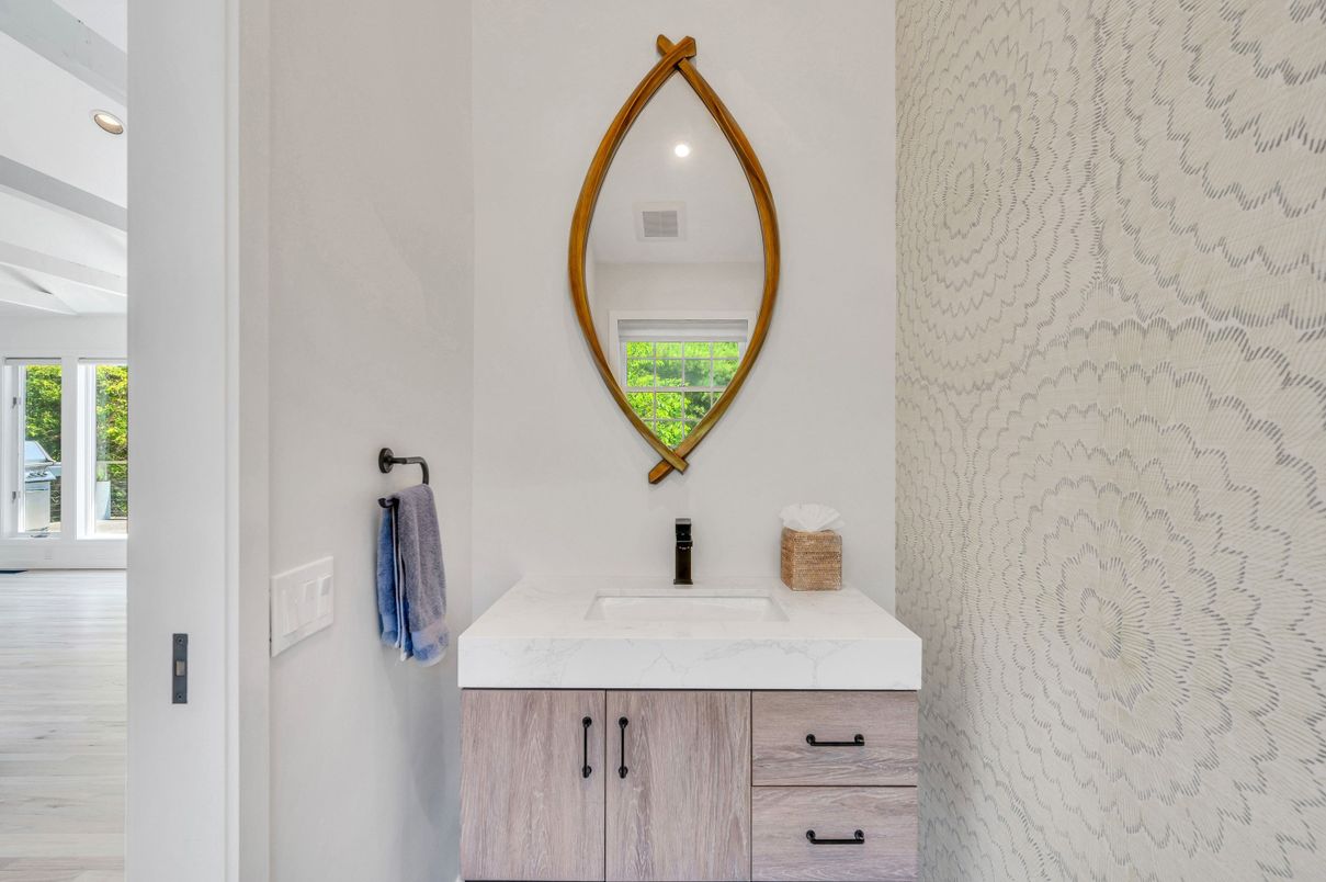 Bathroom, Interior, Wood Texture Flooring