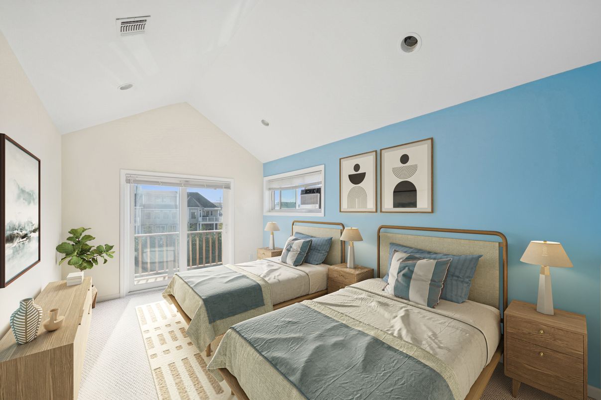 Bedroom, Interior, Recessed Lighting