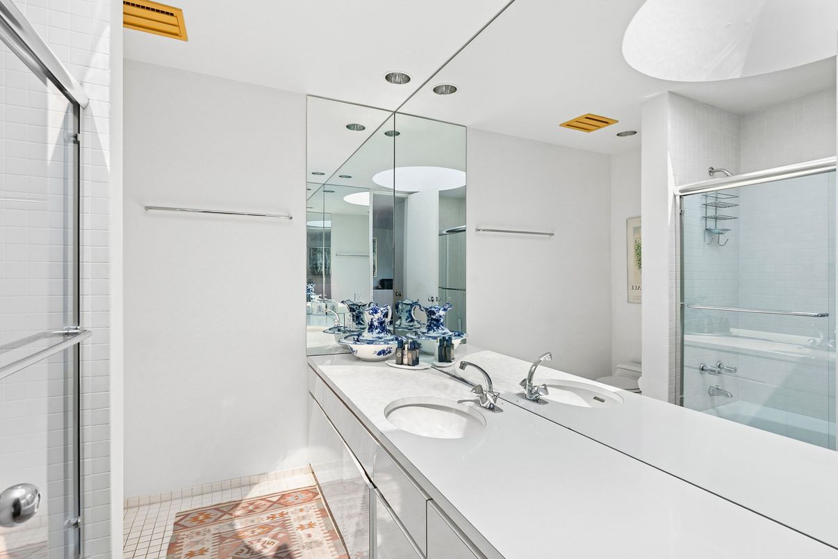 Bathroom, Dual Sink Vanities, Glass Shower, Interior