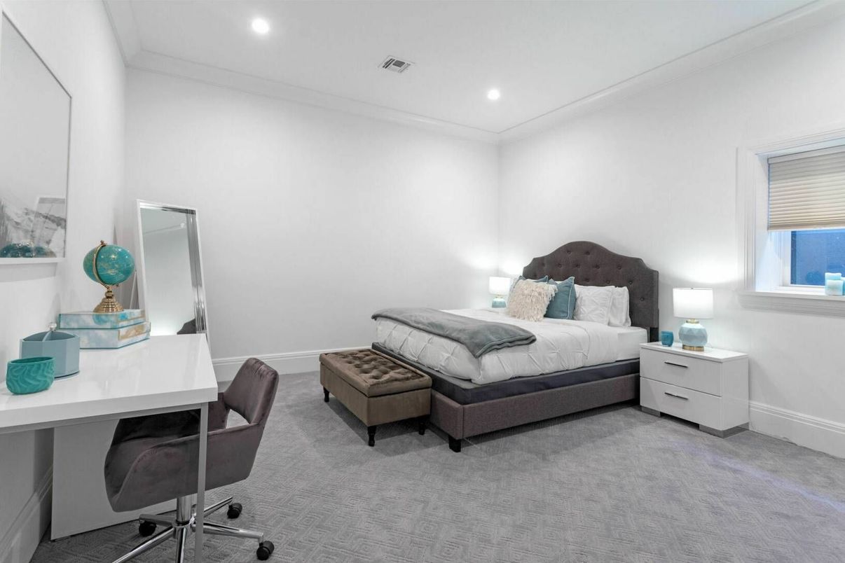 Bedroom, Home Office, Interior, Recessed Lighting