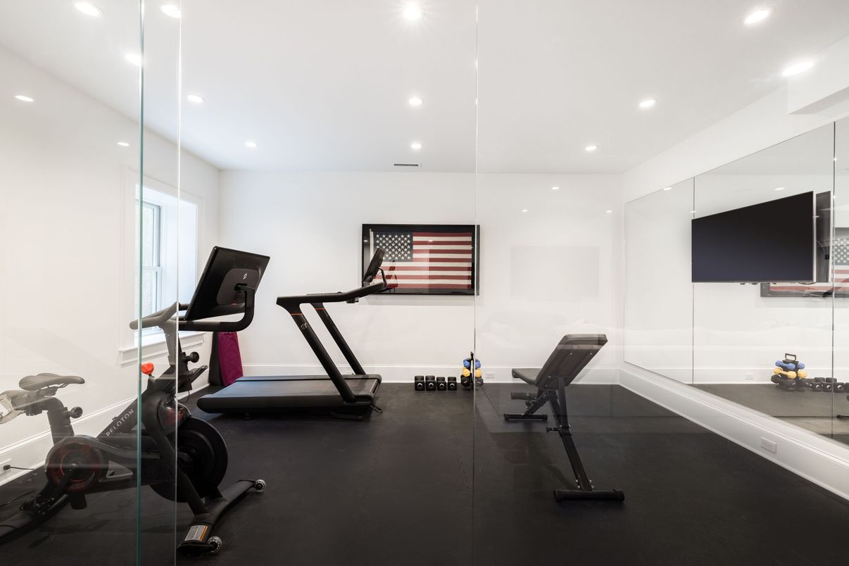 Fitness Equipment, Interior, Recessed Lighting