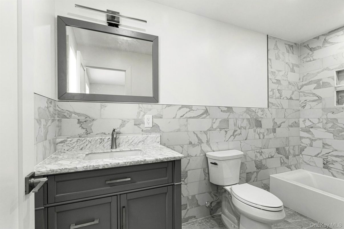 Bathroom, Interior, Marble Walls