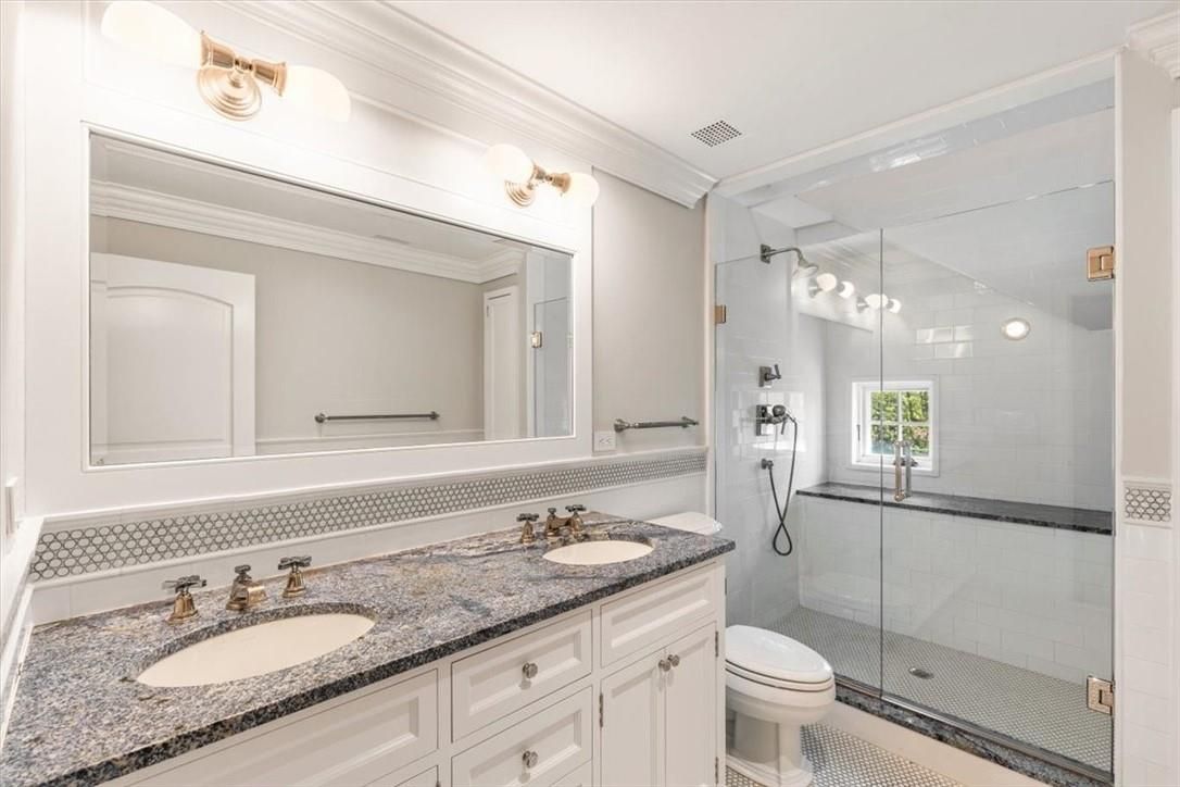 Bathroom, Dual Sink Vanities, Glass Shower, Interior