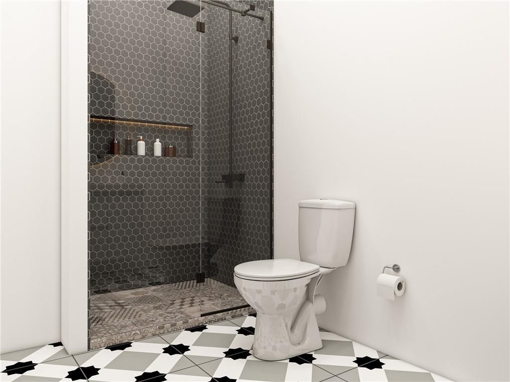 Bathroom, Glass Shower, Interior