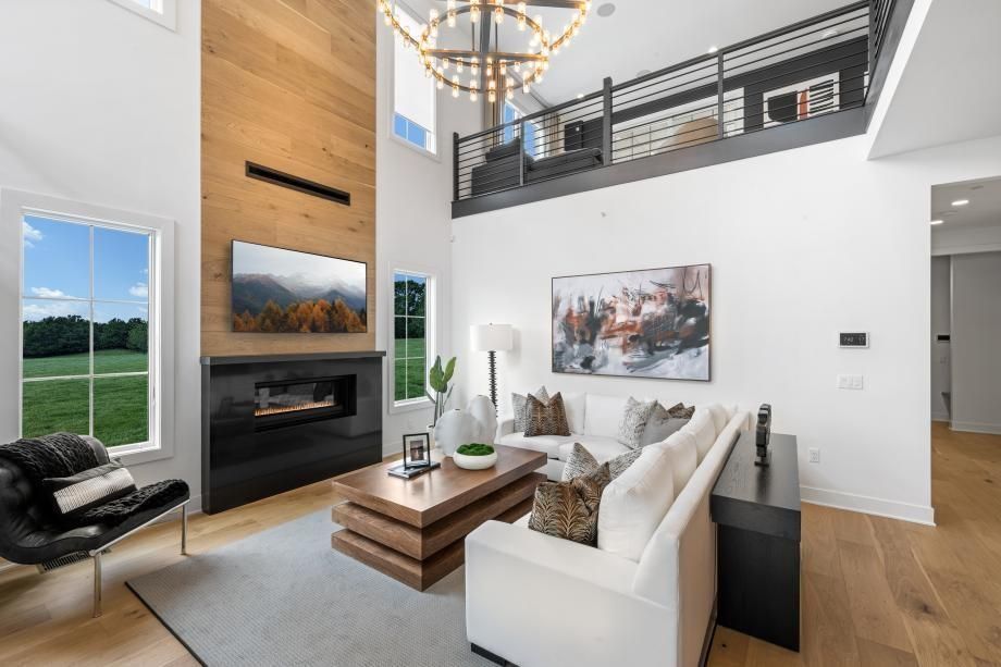 Fireplace, Interior, Living room, Wood Texture Flooring, Wooden Walls