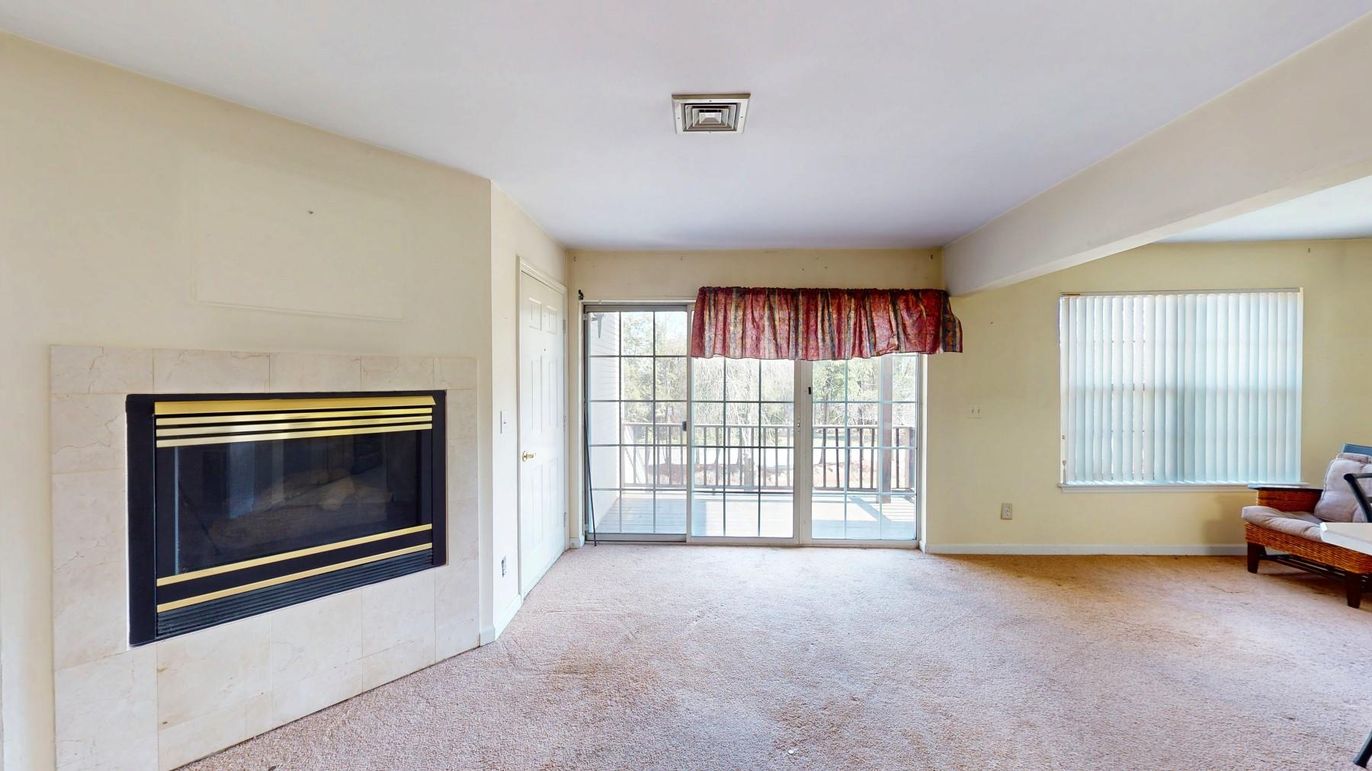Empty room, Fireplace, Interior