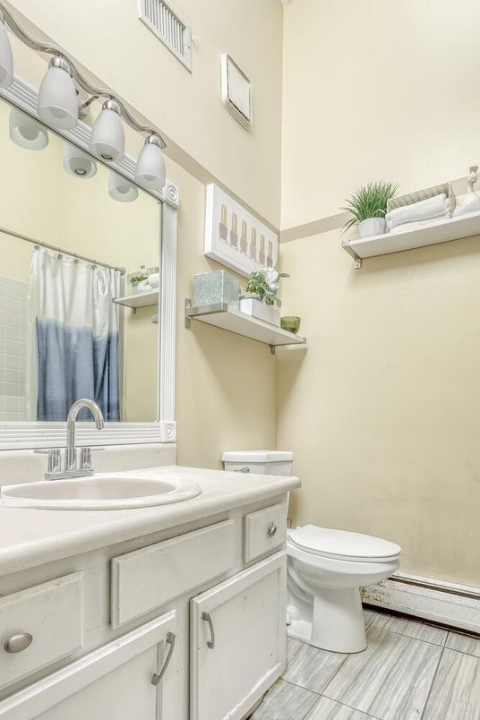 Bathroom, Interior, Wood Texture Flooring