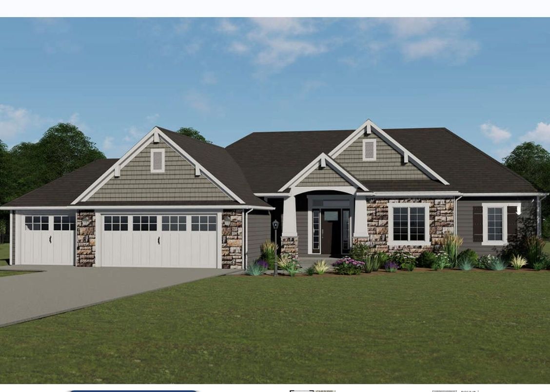 Attached, Exterior, Facade, Ranch