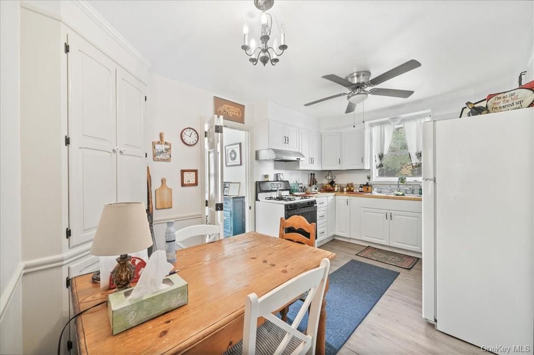 Interior, Kitchen, Pendant Lights, Stainless Steel Appliances, Wood Texture Flooring