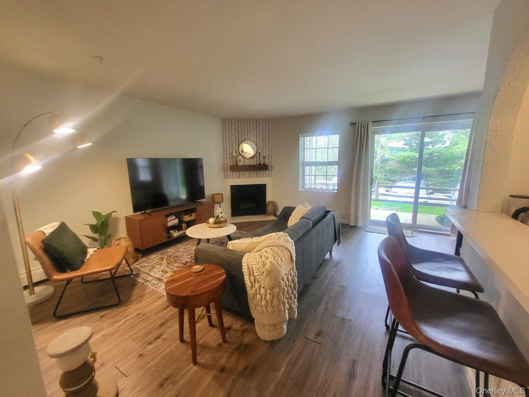 Fireplace, Interior, Living room, Wood Texture Flooring