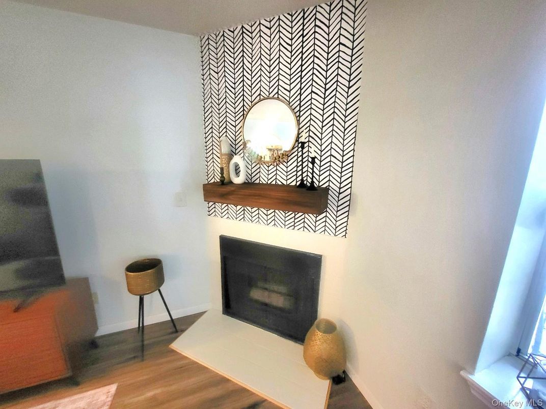 Fireplace, Interior, Wood Texture Flooring