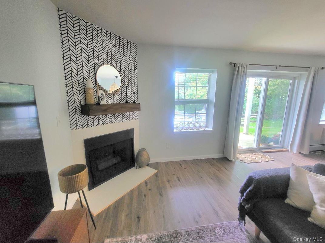 Fireplace, Interior, Wood Texture Flooring