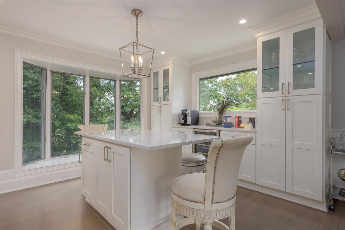 Home Office, Interior, Pendant Lights, Recessed Lighting, Wood Texture Flooring