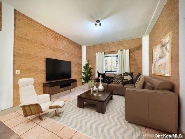 Interior, Living room, Stone Walls