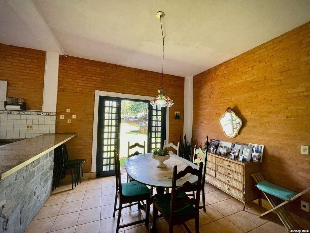 Dining room, Interior, Pendant Lights, Wooden Walls