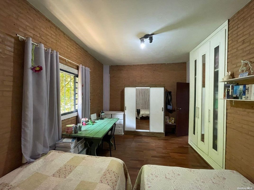 Home Office, Interior, Wood Texture Flooring, Wooden Walls