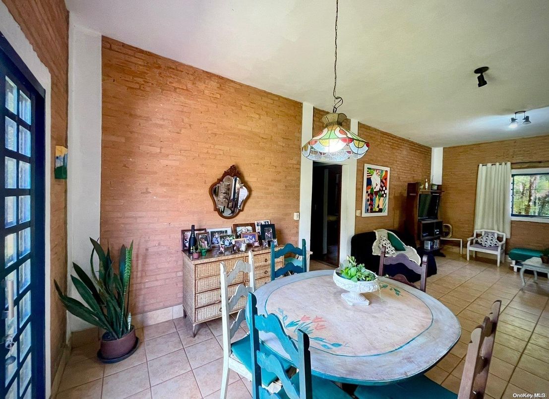 Dining room, Interior, Pendant Lights, Wooden Walls