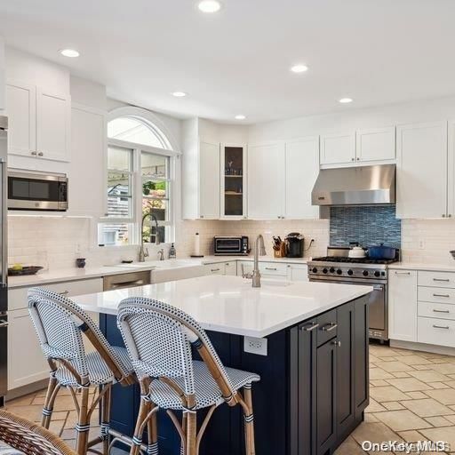 Interior, Kitchen, Recessed Lighting, Stainless Steel Appliances