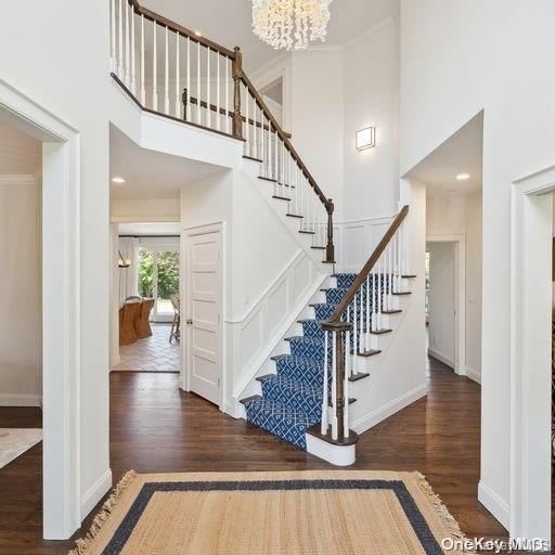 Chandelier, Interior, Recessed Lighting, Wood Texture Flooring