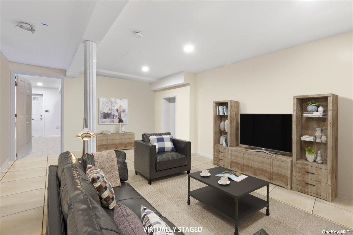 Interior, Living room, Recessed Lighting