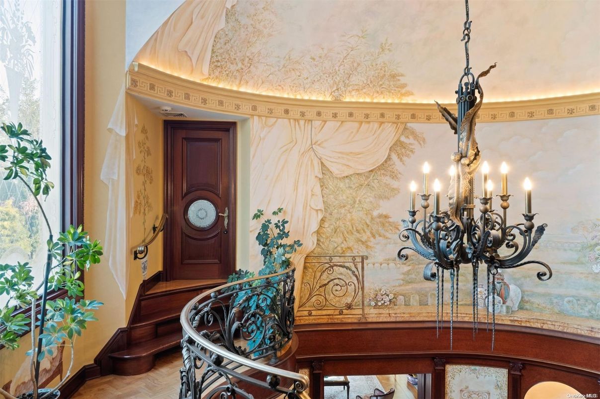Chandelier, Interior, Wood Texture Flooring