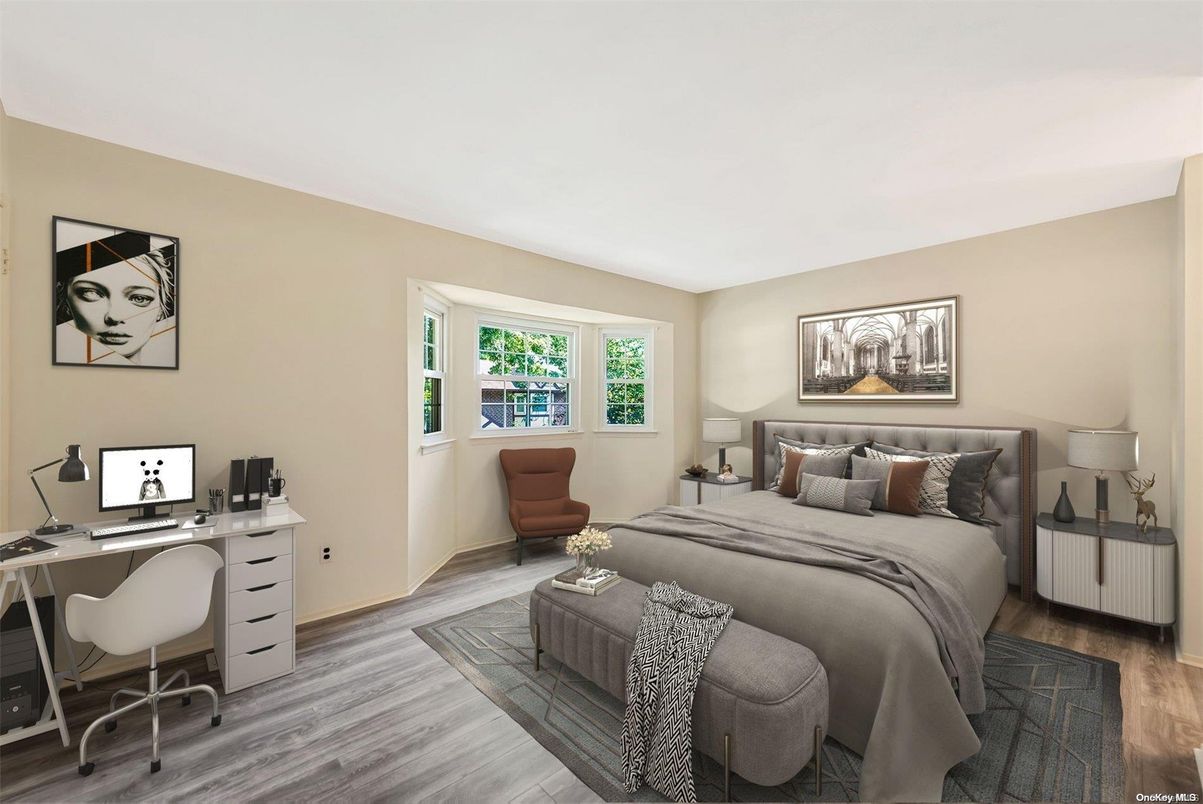Bedroom, Home Office, Interior, Wood Texture Flooring