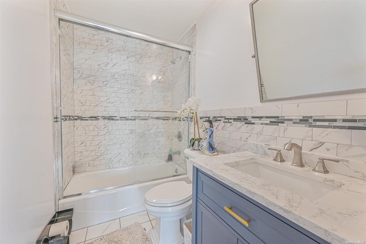 Bathroom, Glass Shower, Interior, Marble Walls
