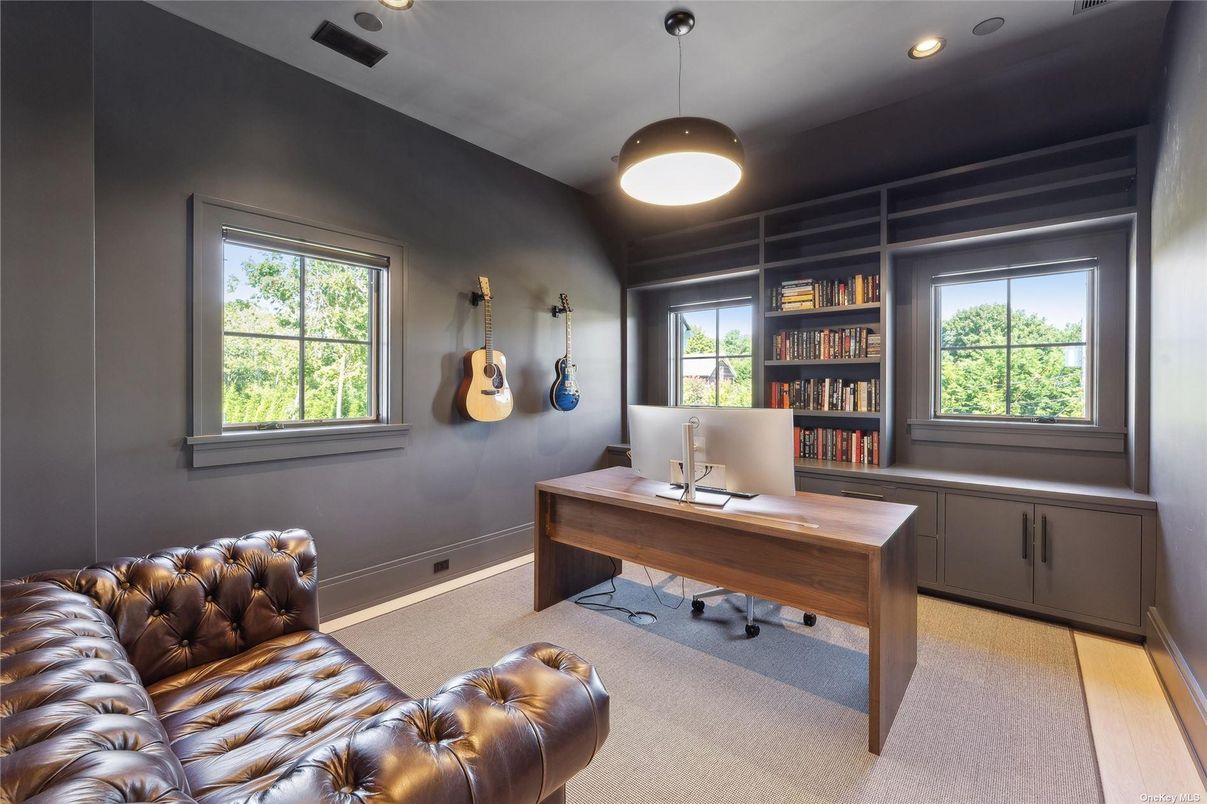 Home Office, Interior, Pendant Lights, Recessed Lighting