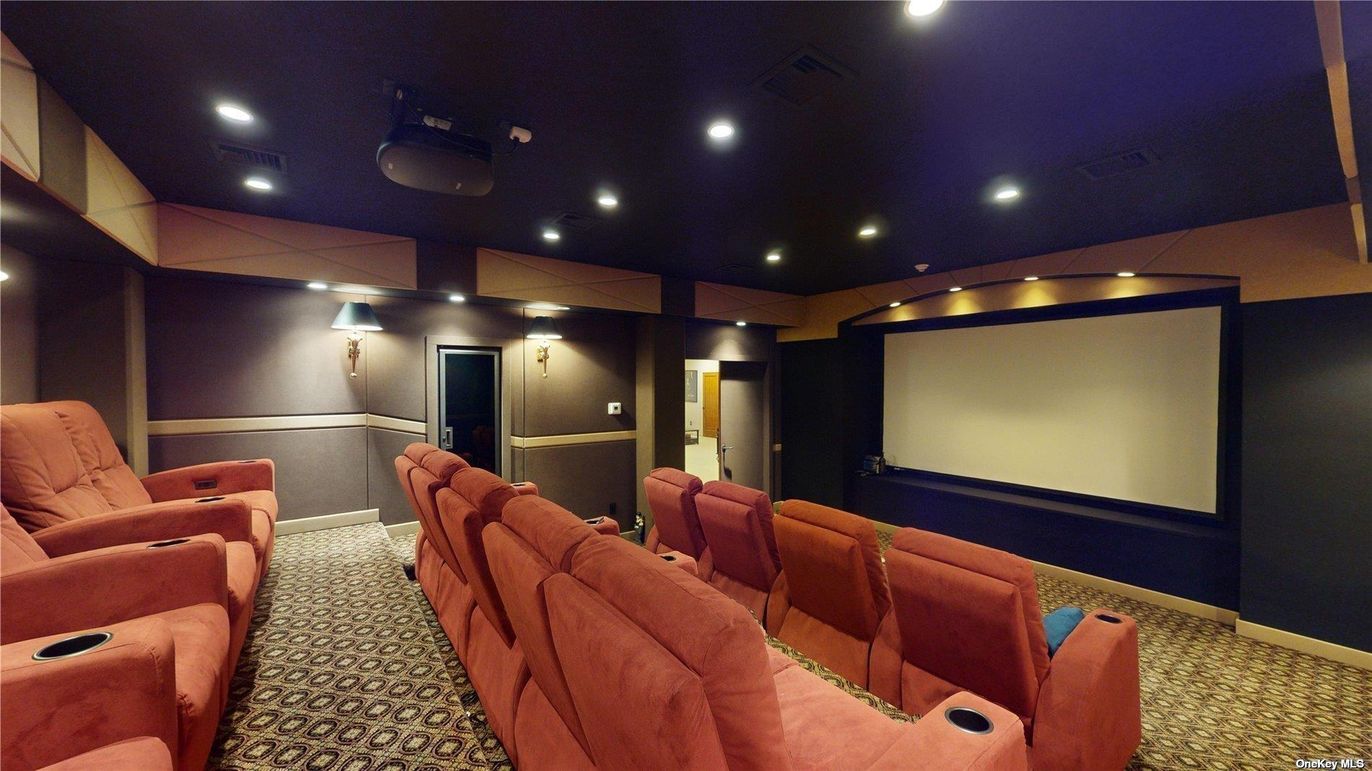 Home Theatre Room, Interior, Projection Screen, Recessed Lighting, Theatre Room