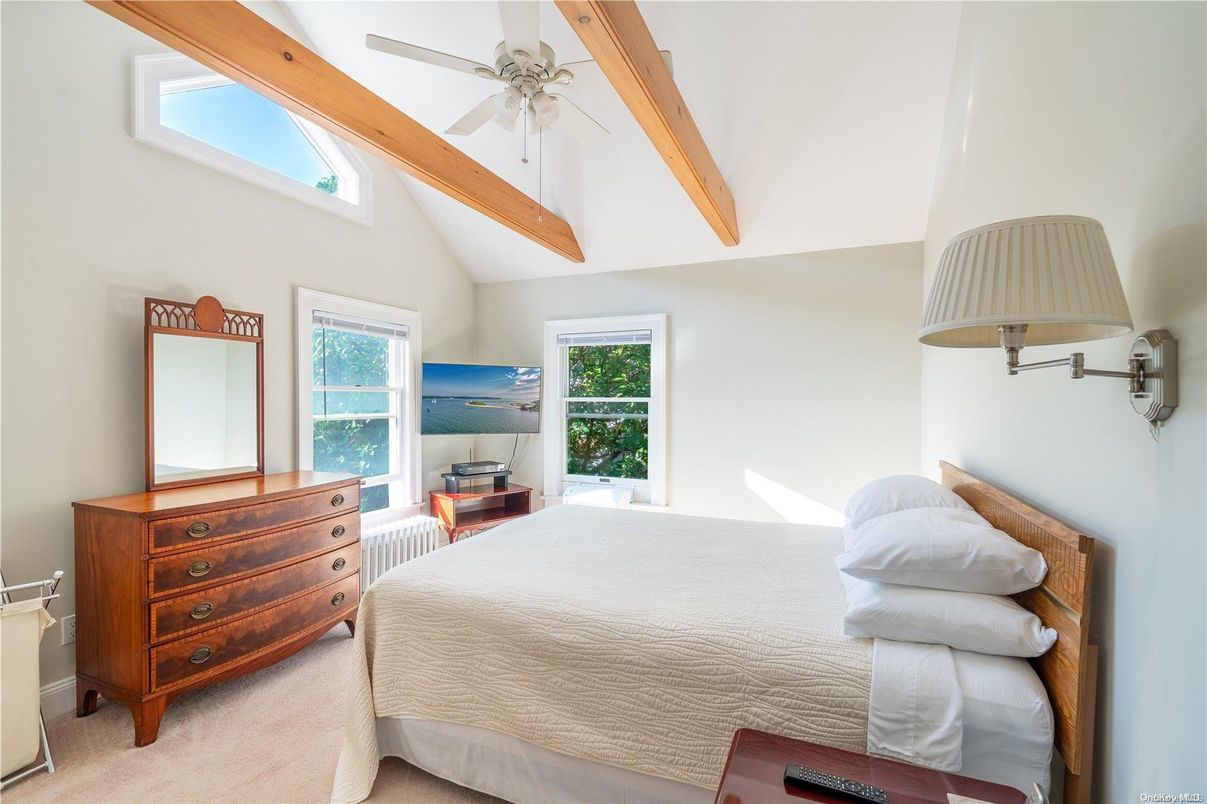 Bedroom, Interior, Wooden Beams