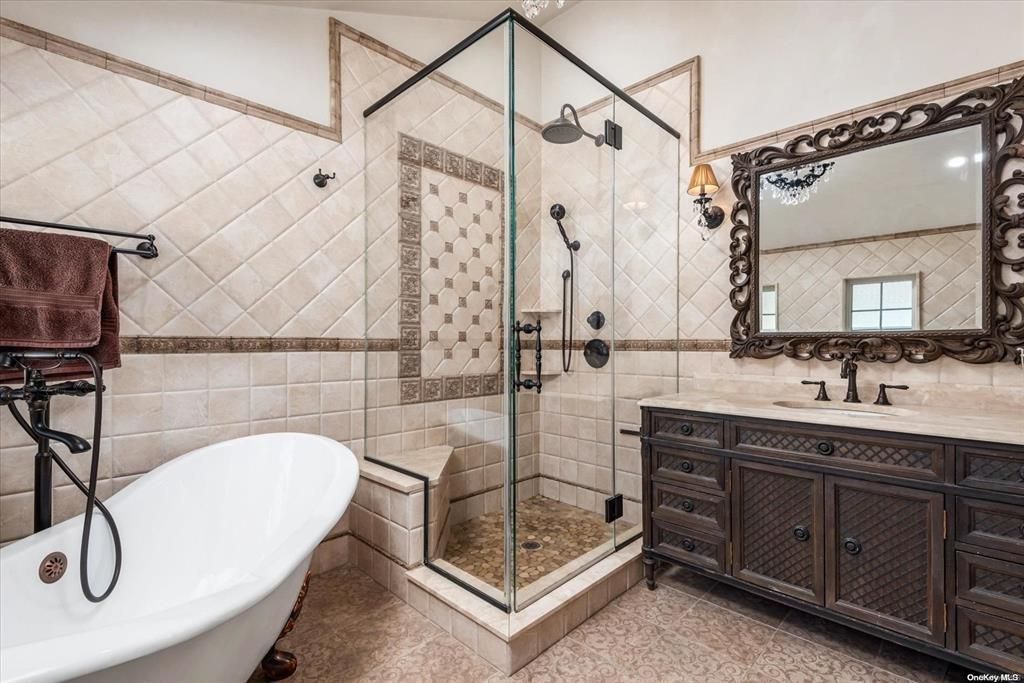 Bathroom, Free Standing Baths, Glass Shower, Interior