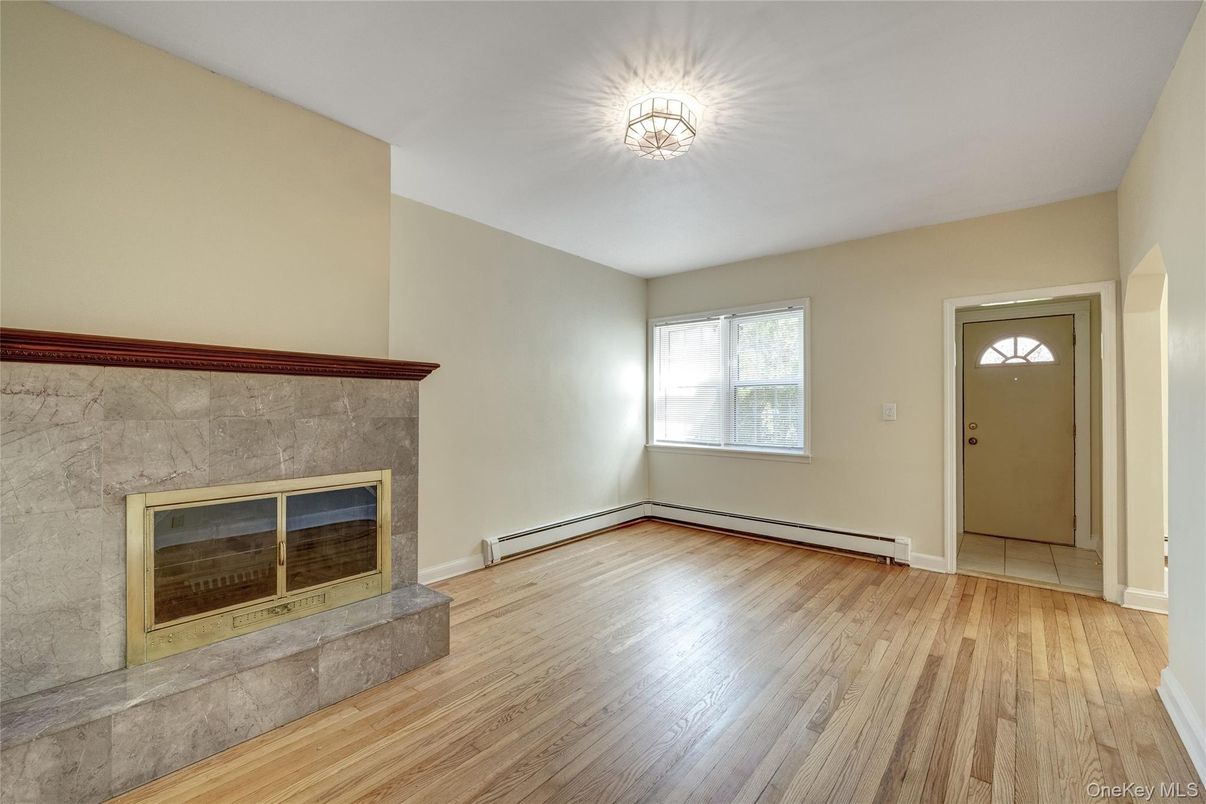 Empty room, Fireplace, Interior, Wood Texture Flooring