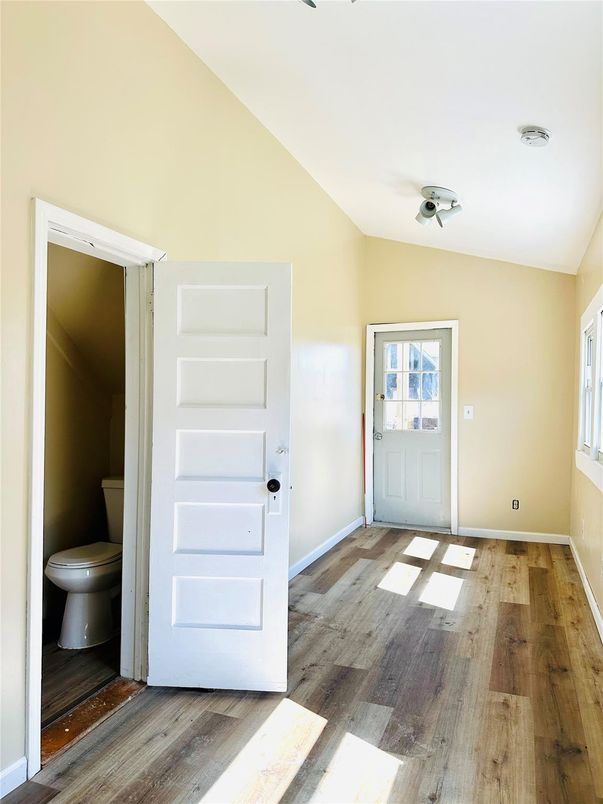 Bathroom, Empty room, Interior, Wood Texture Flooring