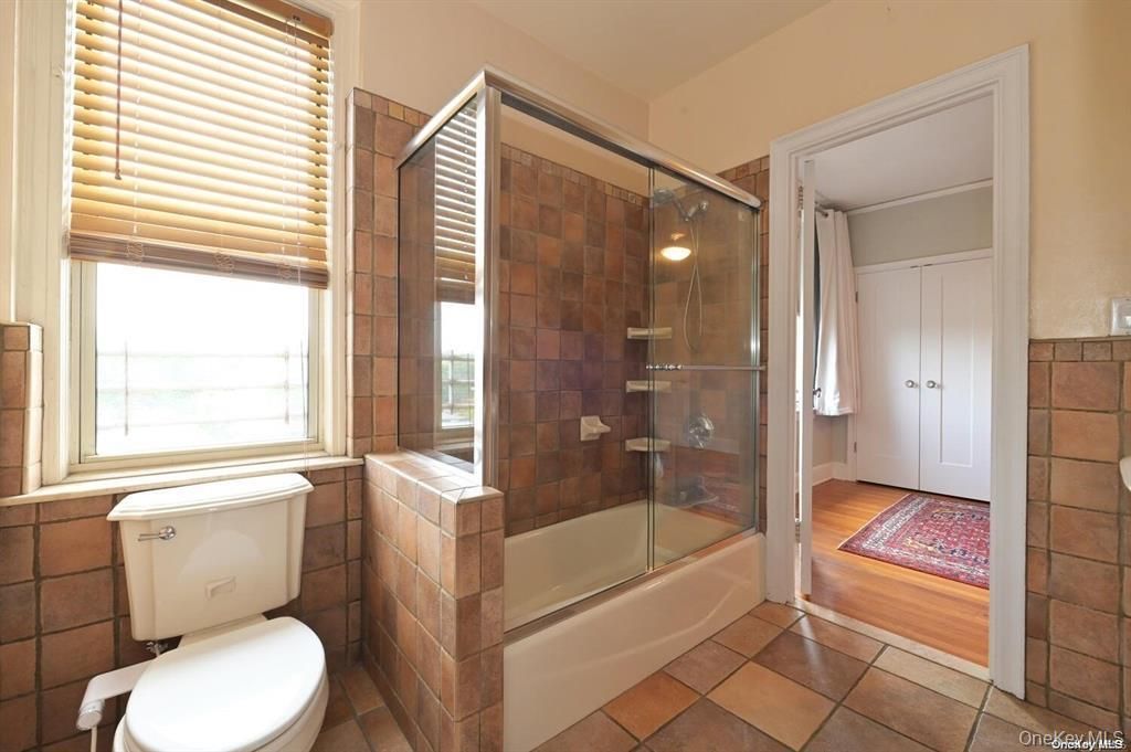 Bathroom, Glass Shower, Interior, Wood Texture Flooring