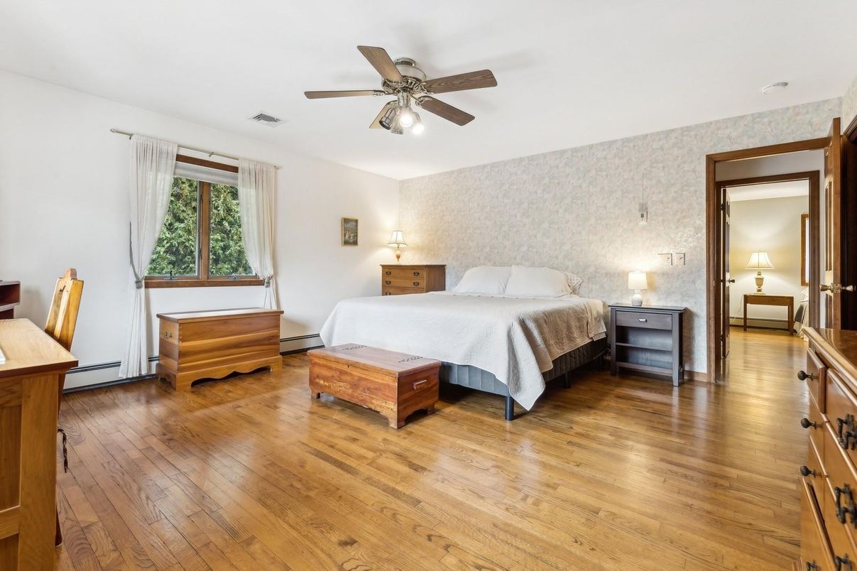 Bedroom, Interior, Wood Texture Flooring