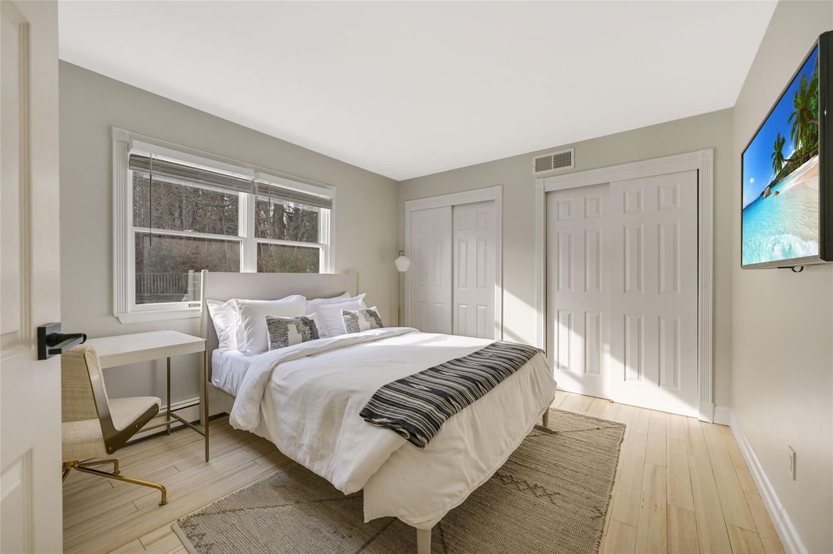 Bedroom, Interior, Wood Texture Flooring