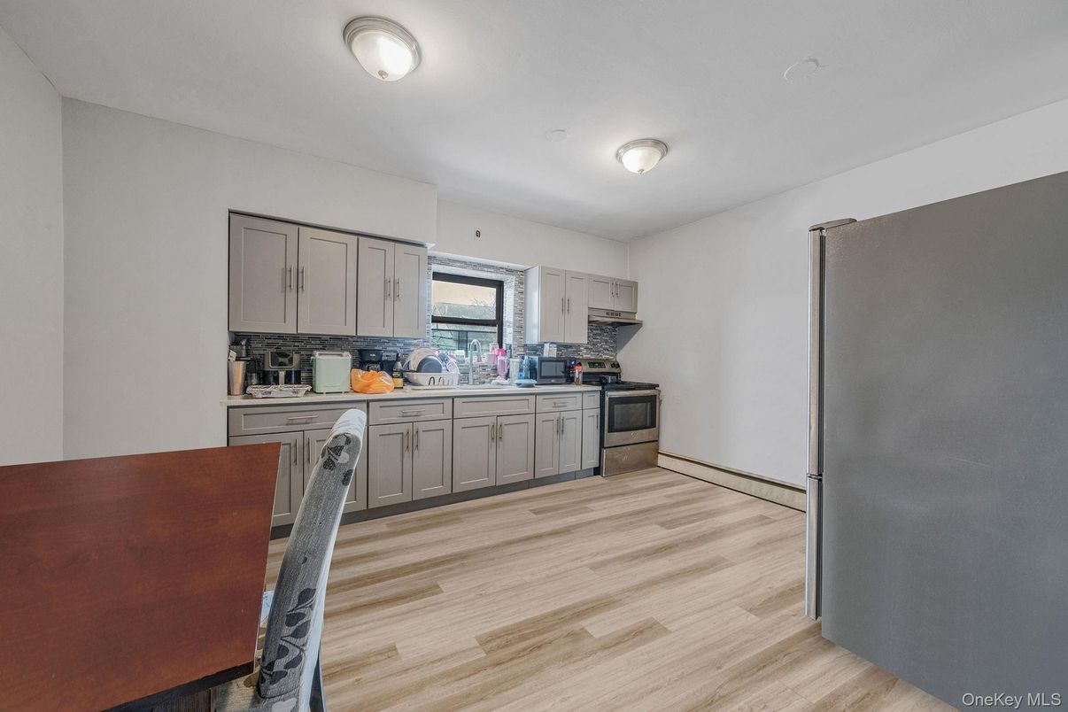 Interior, Kitchen, Wood Texture Flooring